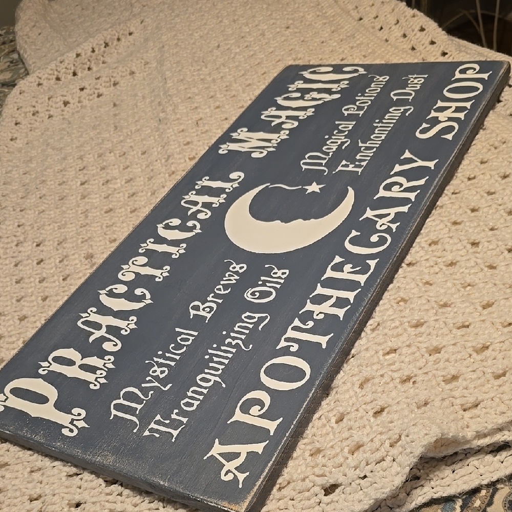 Practical Magic Apothecary Shop Sign - Gray